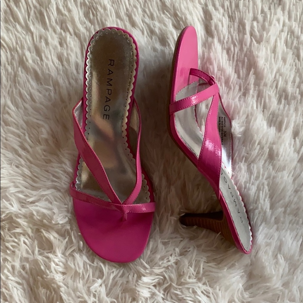 Rampage Kitten Heel Sandals